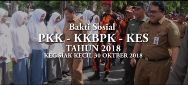 Bhakti Sosial PKK-KKBPK-KES Tahun 2018 Kecamatan Siak Kecil, Bagian I